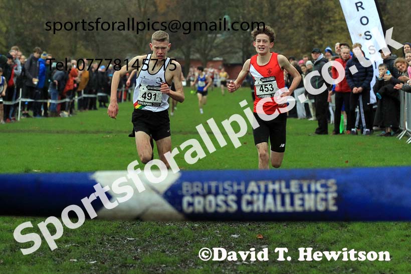 Boys Under-15s, 2022 British Athletics Cross Challenge, Sefton Park, Liverpool.  Photo: David T. Hewitson/Sports for All Pics